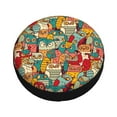 thumbnail image 1 of Balery Funny Owl Bird Tire Covers - Tough Tire Wheel Protector for Truck, SUV, Trailer, Camper, RV -16 inch, 1 of 8