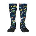 thumbnail image 1 of Balery Funny Spaceships Fun Novelty Socks Men'S Women'S Crew Socks Funny Crazy Novelty Socks Quirky And Cool Socks, 1 of 9