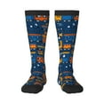 thumbnail image 1 of Balery Funny Steam Train Printed Novelty Socks Men's Women's Crew Socks Sports Socks Knee High Socks Cotton Socks Quirky and Cool Socks, 1 of 9