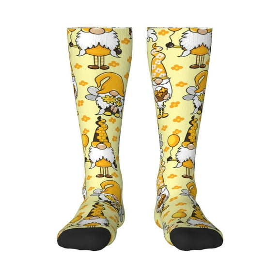 Balery Garden Honeybee Gnomes Fun Novelty Socks Men'S Women'S Crew Socks Funny Crazy Novelty Socks Quirky And Cool Socks