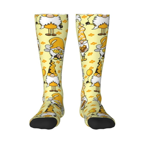 Balery Garden Honeybee Gnomes Fun Novelty Socks Men'S Women'S Crew Socks Funny Crazy Novelty Socks Quirky And Cool Socks