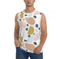 thumbnail image 1 of Balery Geometric Spots Men's Sleeveless Muscle Shirts Workout Tank Top, Moisture Wicking, Odor Protection-XX-Large, 1 of 8