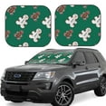 thumbnail image 1 of Balery Gingerbread Snowman Cookies Sun Shield 2 Pack For Car Front Windows Foldable Sun Visor Protector Blocks Max Uv Rays And Keeps Your Vehicle Cool For Most Sedans Suv Truck, 1 of 7