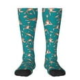 thumbnail image 1 of Balery Giraffes Doing Various Yoga Printed Novelty Socks Men's Women's Crew Socks Sports Socks Knee High Socks Cotton Socks Quirky and Cool Socks, 1 of 9