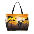 thumbnail image 1 of Balery Giraffes Of The African Savannah Beach Travel Bag - Water-Resistant, Large Capacity Lightweight Tote with 7 Pockets for Women and Men - Perfect for Beach, Pool, Gym, and Travel, 1 of 7