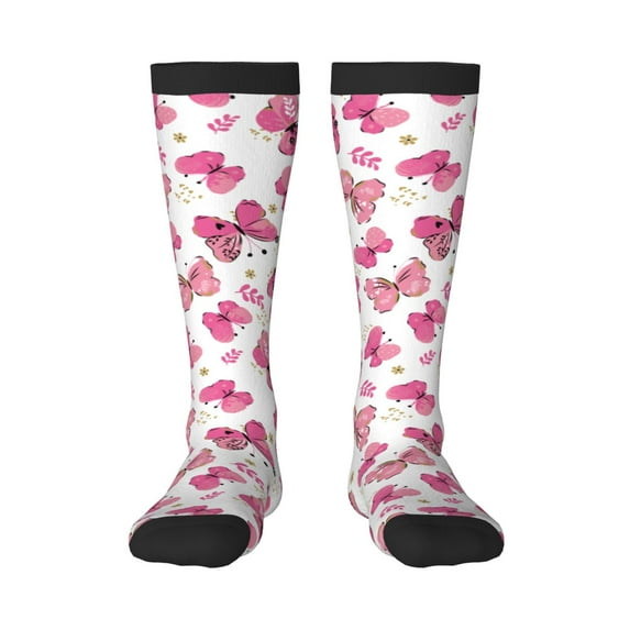 Balery Girl Butterfly Fun Novelty Socks Men'S Women'S Crew Socks Funny Crazy Novelty Socks Quirky And Cool Socks