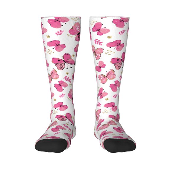 Balery Girl Butterfly Fun Novelty Socks Men'S Women'S Crew Socks Funny Crazy Novelty Socks Quirky And Cool Socks