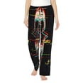 thumbnail image 1 of Balery Glitch Screaming Skull print Women's Pajama Pants,Ultra Lightweight Pjs,Lounge Pant-Small, 1 of 9