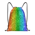 thumbnail image 1 of Balery Glitter Rainbow Pattern Drawstring Backpack Bag Sport Gym Sackpack Cinch Bags Pattern Drawstring Backpack Bag Sport Gym Sackpack Cinch Bags -Small, 1 of 6