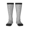 thumbnail image 1 of Balery GlitterSilver Printed Novelty Socks Men's Women's Crew Socks Sports Socks Knee High Socks Cotton Socks Quirky and Cool Socks, 1 of 9