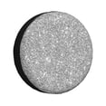 thumbnail image 1 of Balery Glittersilvertire Cover Waterproof Dust-Proof, Universal Spare Wheel Tire Cover For Trailer, Rv, Suv Truck And Vehicle Camper Accessories-17 Inch, 1 of 9