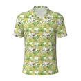 thumbnail image 1 of Balery Gnome and Pineapple Printed Men’s Short Sleeve Polo Shirt, Midweight Men's Shirt,Golf Polo shirts -Large, 1 of 9