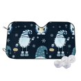 thumbnail image 1 of Balery Gnome and Snowflakes Print Car Windshield Sun Shade,Windshield Sunshade for Car Pickup Truck SUV Accessories-Small, 1 of 7