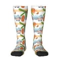thumbnail image 1 of Balery Gnome and Surfing Printed Novelty Socks Men's Women's Crew Socks Sports Socks Knee High Socks Cotton Socks Quirky and Cool Socks, 1 of 9