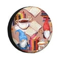 thumbnail image 1 of Balery Gnomes Books Tea Cupstire Cover Waterproof Dust-Proof, Universal Spare Wheel Tire Cover For Trailer, Rv, Suv Truck And Vehicle Camper Accessories-14 Inch, 1 of 9