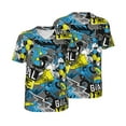thumbnail image 1 of Balery Goal Time Baseball Jersey for Men Casual Button Down Shirts Short Sleeve Active Team Sports Uniform-4X-Large, 1 of 9