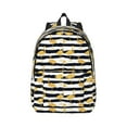 thumbnail image 1 of Balery Gold Flamingo Vintage Canvas Backpack for Men and Women - Large Capacity, Durable Travel Laptop Bag for School, Work, Hiking, and Outdoor Activities, 1 of 7