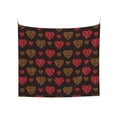 thumbnail image 1 of Balery Gold Glitter Heart Pattern Tapestry 60x51 Inches - Large Wall Hanging Tapestry for Bedroom, Living Room, Dorm Decor - Artistic and Aesthetic Room Decor, 1 of 9