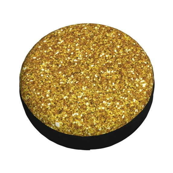 Balery Gold Glitter Tire Covers - Tough Tire Wheel Protector for Truck, SUV, Trailer, Camper, RV -15 inch