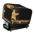 thumbnail image 1 of Balery Gold Glittering Stars Pattern Oven Cover Kitchen Bread Machine Protector, 4 Slice Toaster Cover for Home, Anti Dust Fingerprint Coaster Cover, 1 of 7