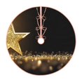 thumbnail image 1 of Balery Gold Glittering Stars Printed Christmas Tree Skirt , Merry Christmas Party Christmas Tree Decoration,Adjustable Tree Skirt-30", 1 of 6