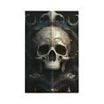thumbnail image 1 of Balery Gold Pattern Skull for Duplex Wall Plates Kit, Electrical Outlet Covers, Standard Size 1-Gang 5.0" x3.0", Electric Receptacle Plug Covers-Style V, 1 of 6