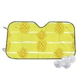 thumbnail image 1 of Balery Gold Pineapple Windshield Sun Shade, Car Front Window Sunshade Cover ,Automotive Interior Portected Blocks Uv Rays For Car Pickup Truck Suv Accessories- Small, 1 of 7