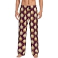 thumbnail image 1 of Balery Golden Christmas Balls print Men's Pajama Pants,Ultra Lightweight Pjs,Lounge Pant-Small, 1 of 9