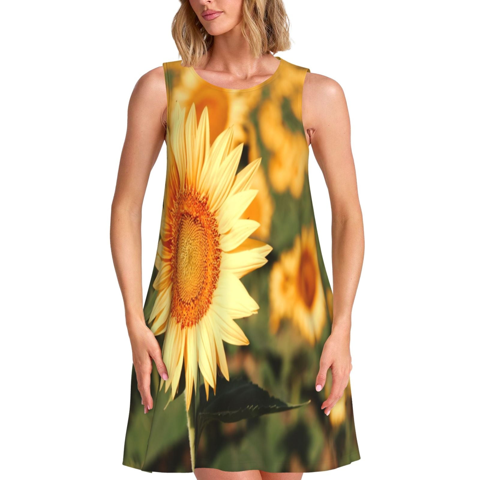 Sundress Sunflower Womens Dress Sunflower Clothes Forever 21 Ladies Dresses  Sunflower