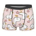 thumbnail image 1 of Balery Goose Queen Men's Boxer Briefs, Soft and Breathable Cotton Underwear with nylon Waistband-Small, 1 of 9