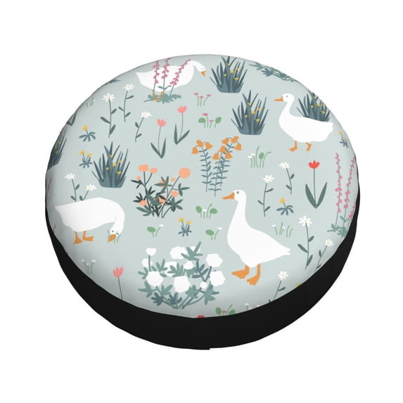 Balery Goose and Doodle Flowers Tire Covers - Tough Tire Wheel Protector for Truck, SUV, Trailer, Camper, RV -16 inch