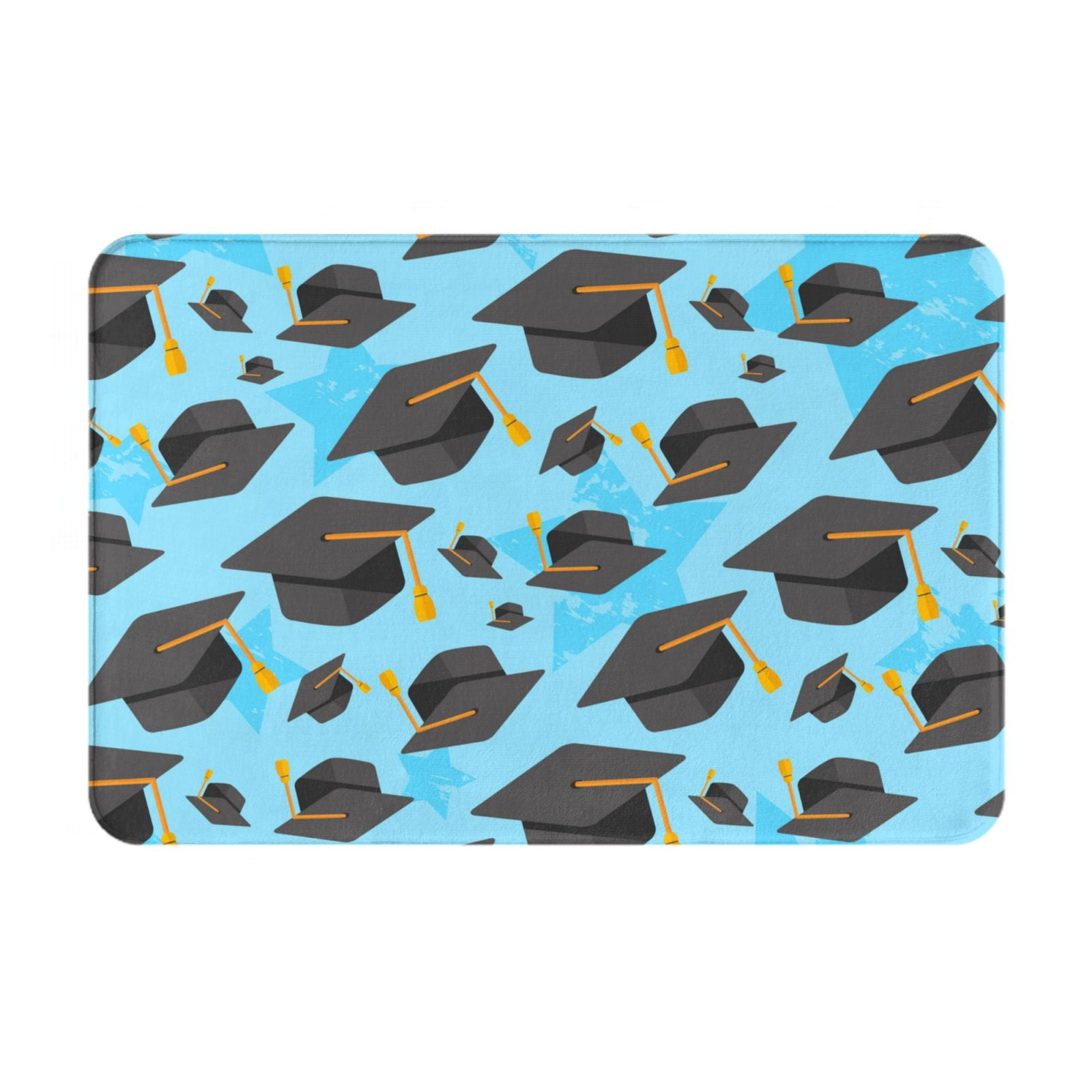 Balery Graduation Hats1 Doormat, Durable Flannel Fabric, Waterproof ...