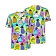 thumbnail image 1 of Balery Graffiti Pineapples Baseball Jersey for Men Casual Button Down Shirts Short Sleeve Active Team Sports Uniform-XX-Large, 1 of 9
