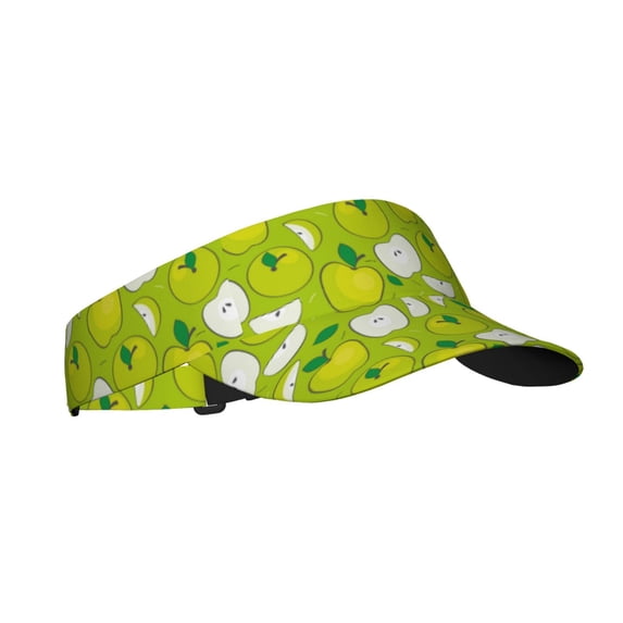 Balery Green Apple Sport Wear Athletic Visor Sun Sports Visor Hat Visor Adjustable Cap for Women and Men (One Size)