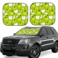 thumbnail image 1 of Balery Green Apple Sun Shield 2 Pack For Car Front Windows Foldable Sun Visor Protector Blocks Max Uv Rays And Keeps Your Vehicle Cool For Most Sedans Suv Truck, 1 of 7