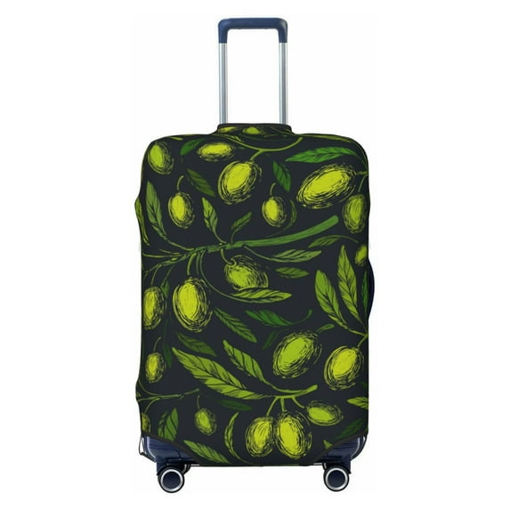 Balery Green Branch Olive Luggage Cover Protector, Scratch And Dirt Resistant, Fits 18-32 Inch Luggage - X-Large
