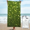 Balery Green Glitter Sparkle Print Towels Luxurious Jumbo Bath Sheet