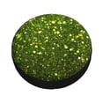 thumbnail image 1 of Balery Green Glitter Sparkle Tire Covers - Tough Tire Wheel Protector for Truck, SUV, Trailer, Camper, RV -14 inch, 1 of 8