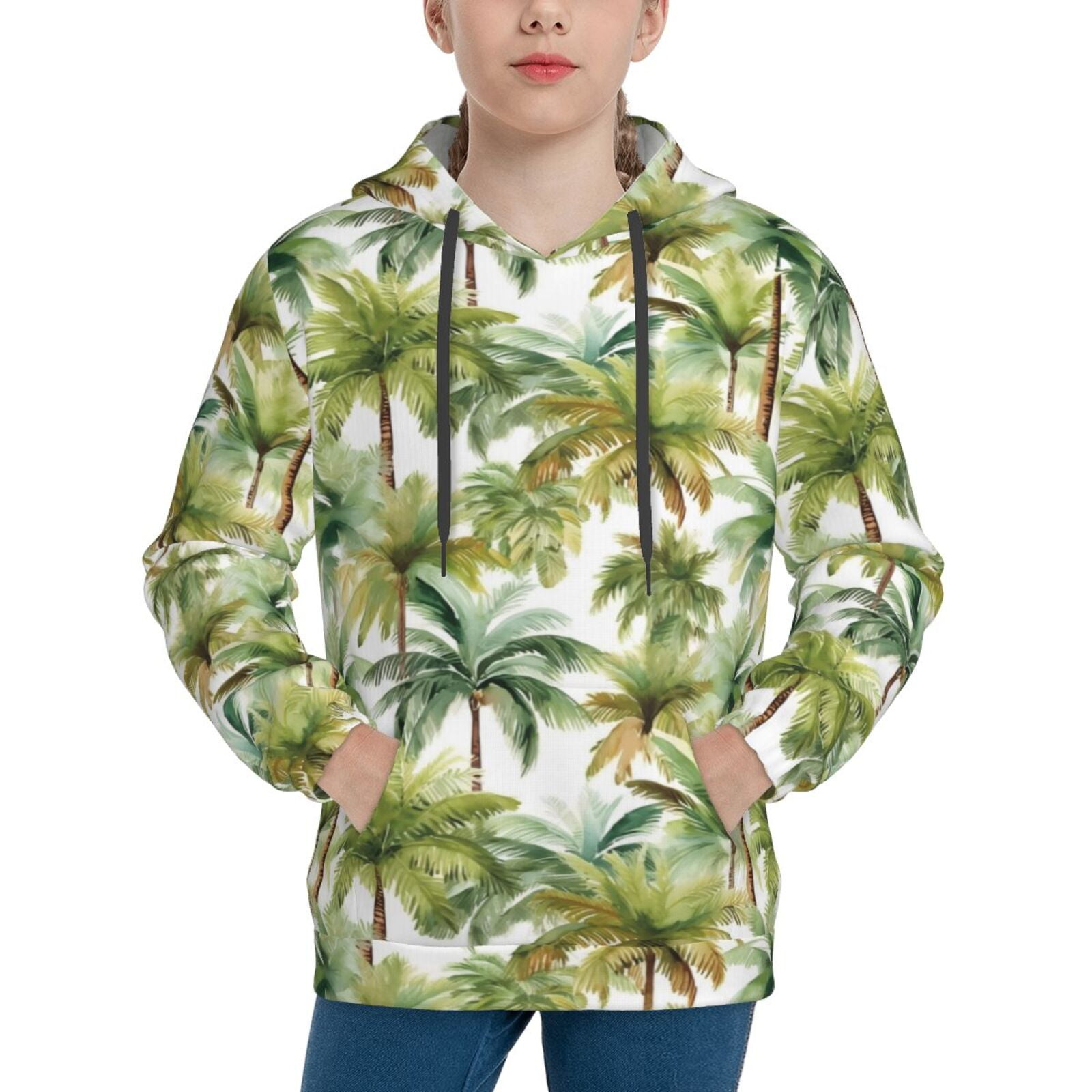 Hawaii Summer Kid Hoodie Mix Polynesian Green LT6