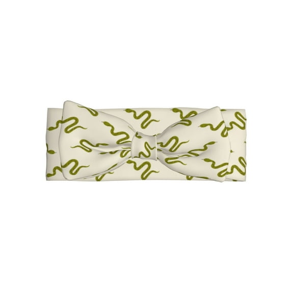 Balery Green Snake Pattern Baby Headbands Hairbands Hair Bow Elastics for Baby Girls Newborn Infant Toddlers Kids
