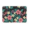 thumbnail image 1 of Balery Green Tropical Leaves Doormat, Durable Flannel Fabric, Waterproof Stain and Fade Resistant, Low Profile,Indoor Outdoor Door Mats, Easy Clean Patio Entrance Mat, 16x24in, 1 of 9