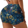 thumbnail image 1 of Balery Halloween Elements Printed Workout Shorts for Women Seamless Scrunch Short Gym Yoga Running Sport Active Exercise Fitness Shorts-Large, 1 of 8