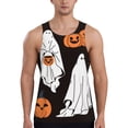 thumbnail image 1 of Balery Halloween Ghosts And Pumpkins Pattern Men's Workout Tank Top Gym Muscle Tee Fitness Bodybuilding Sleeveless T Shirt Quick Dry Fit Muscle Tank Top Slim-Fit Tank-X-Large, 1 of 7
