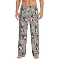 thumbnail image 1 of Balery Halloween Gnome print Men's Pajama Pants,Ultra Lightweight Pjs,Lounge Pant-Medium, 1 of 9