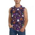 thumbnail image 1 of Balery Halloween Sweet Candy Men's Sleeveless Muscle Shirts Workout Tank Top, Moisture Wicking, Odor Protection-X-Large, 1 of 8