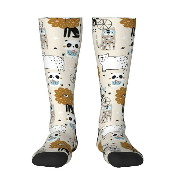 Balery Hand Drawn Animals Fun Novelty Socks Men'S Women'S Crew Socks Funny Crazy Novelty Socks Quirky And Cool Socks