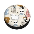 thumbnail image 1 of Balery Hand Drawn Animals Tire Covers - Tough Tire Wheel Protector for Truck, SUV, Trailer, Camper, RV -14 inch, 1 of 8