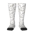 thumbnail image 1 of Balery Hand Drawn Rabbit Printed Novelty Socks Men's Women's Crew Socks Sports Socks Knee High Socks Cotton Socks Quirky and Cool Socks, 1 of 9