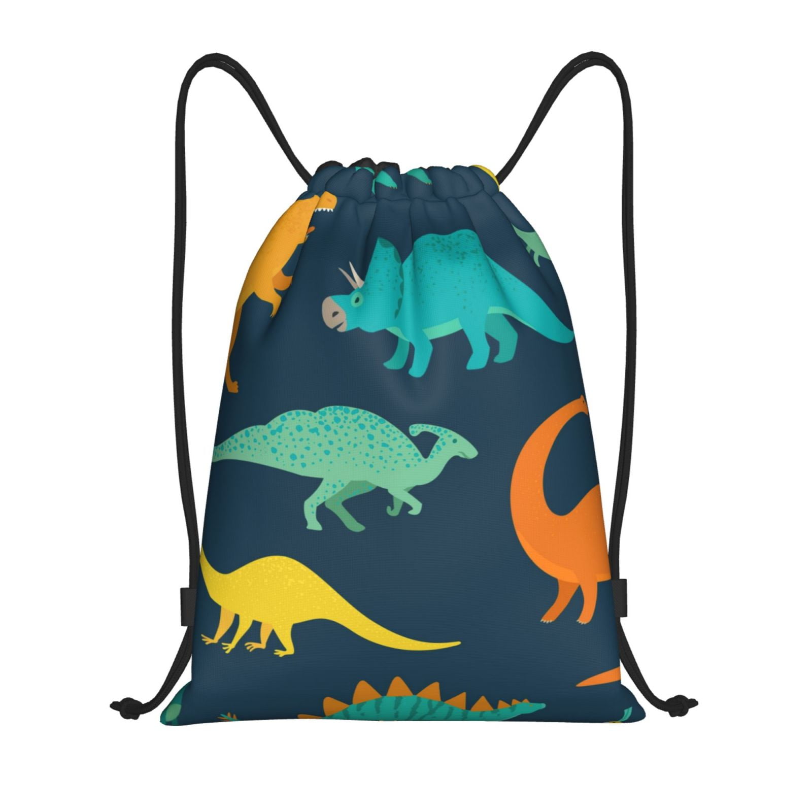 Balery Hand Drawn Seamless Pattern Drawstring Backpack Bag Sport Gym