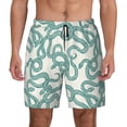 thumbnail image 1 of Balery Hand Drawn Snake Mens Swim Trunks Swim Shorts for Men Quick Dry Inseam Beach Shorts with Compression Liner Pocket-XX-Large, 1 of 9